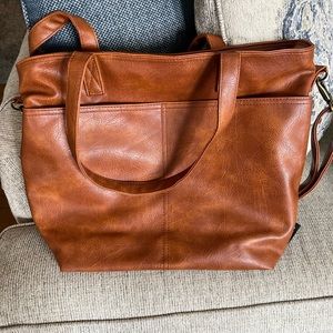 Simple modern Harper brown tote